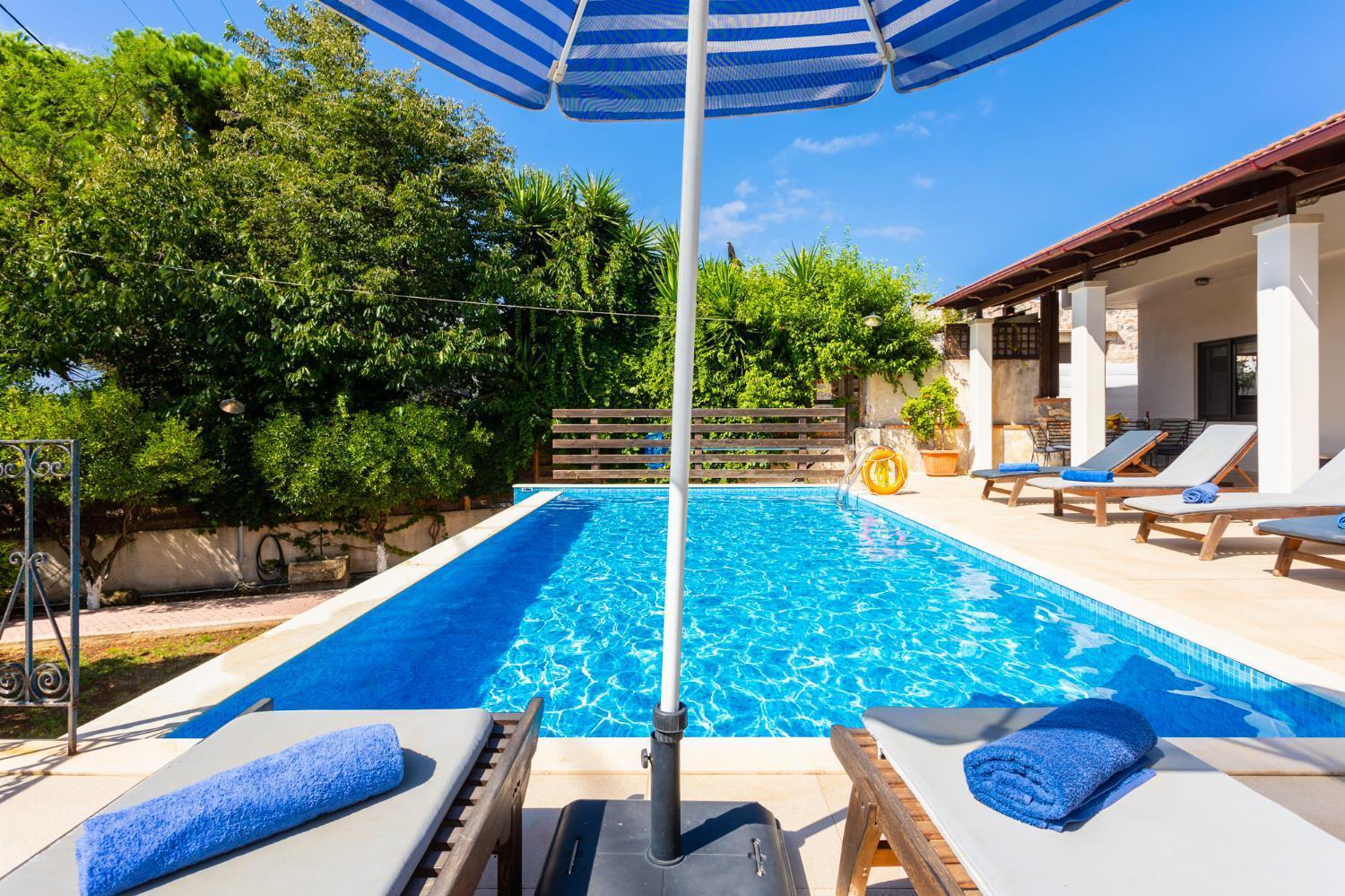 Villa Maro Large Private Pool Ac Wifi Kefalas Luaran gambar