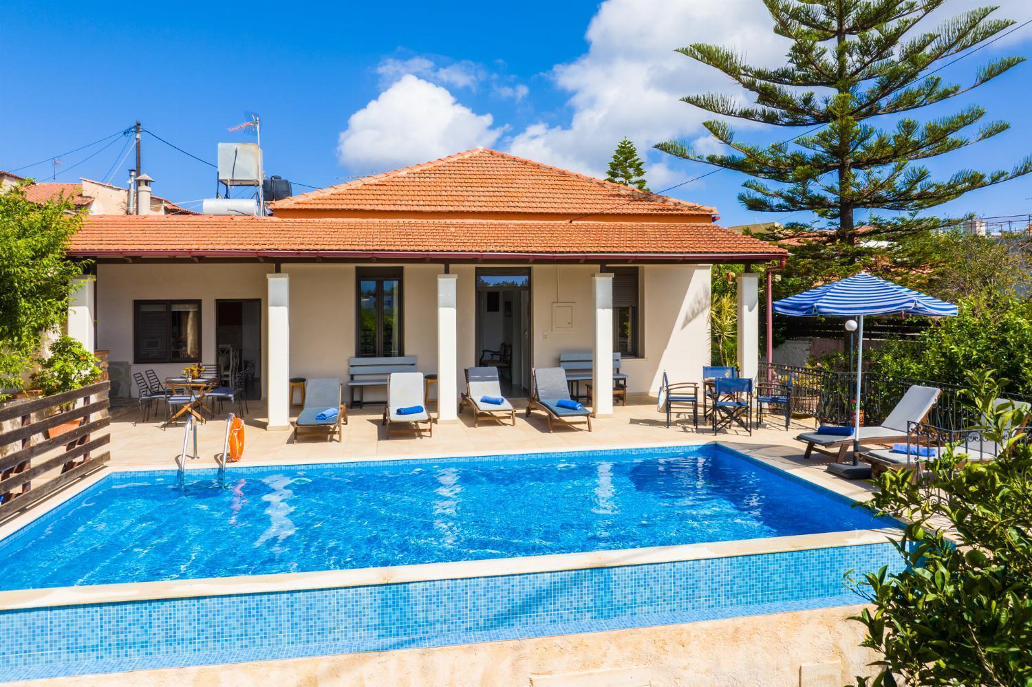Villa Maro Large Private Pool Ac Wifi Kefalas Luaran gambar