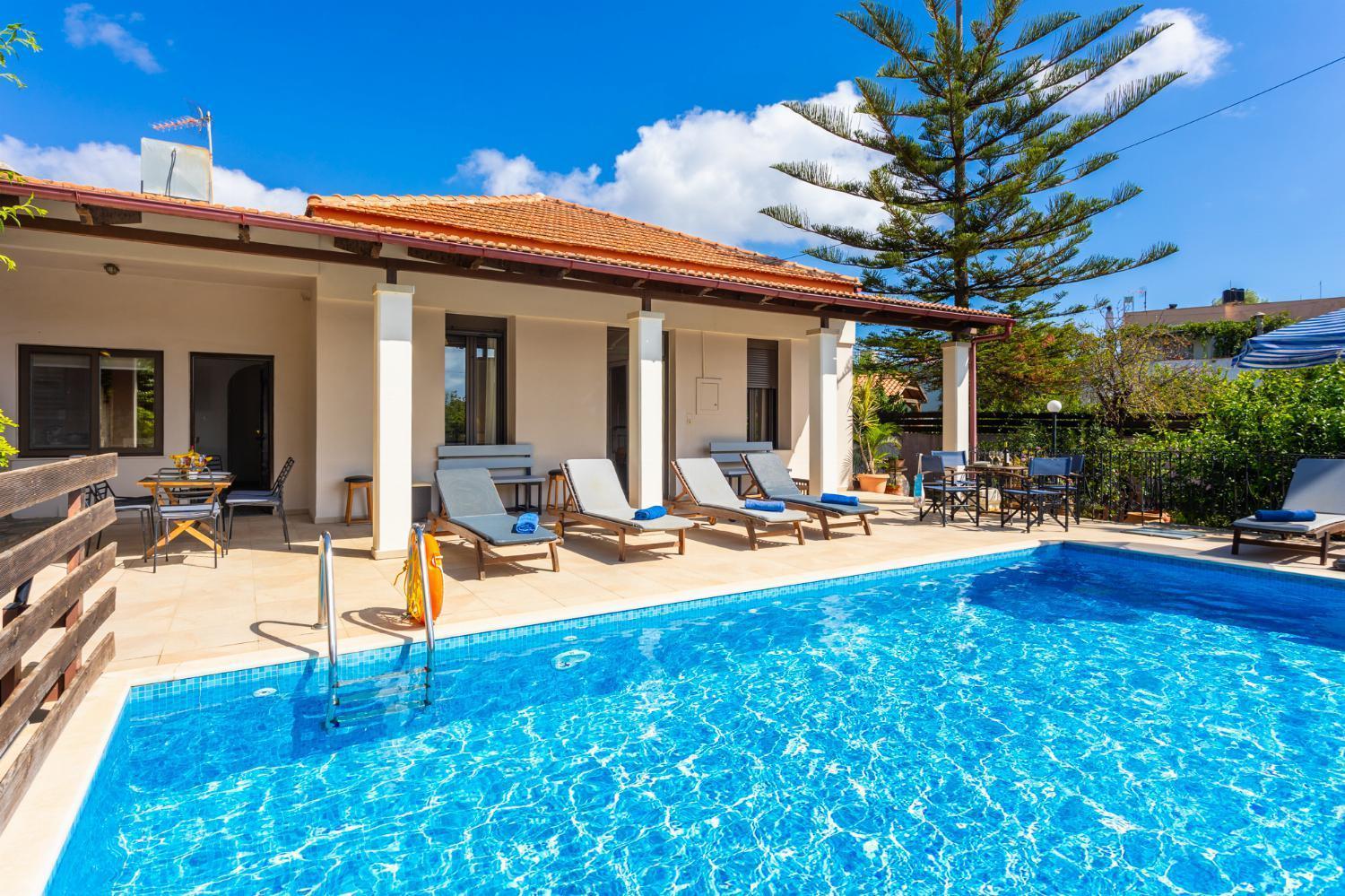 Villa Maro Large Private Pool Ac Wifi Kefalas Luaran gambar